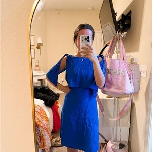 Massimo Dutti Royal Blue Midi Dress